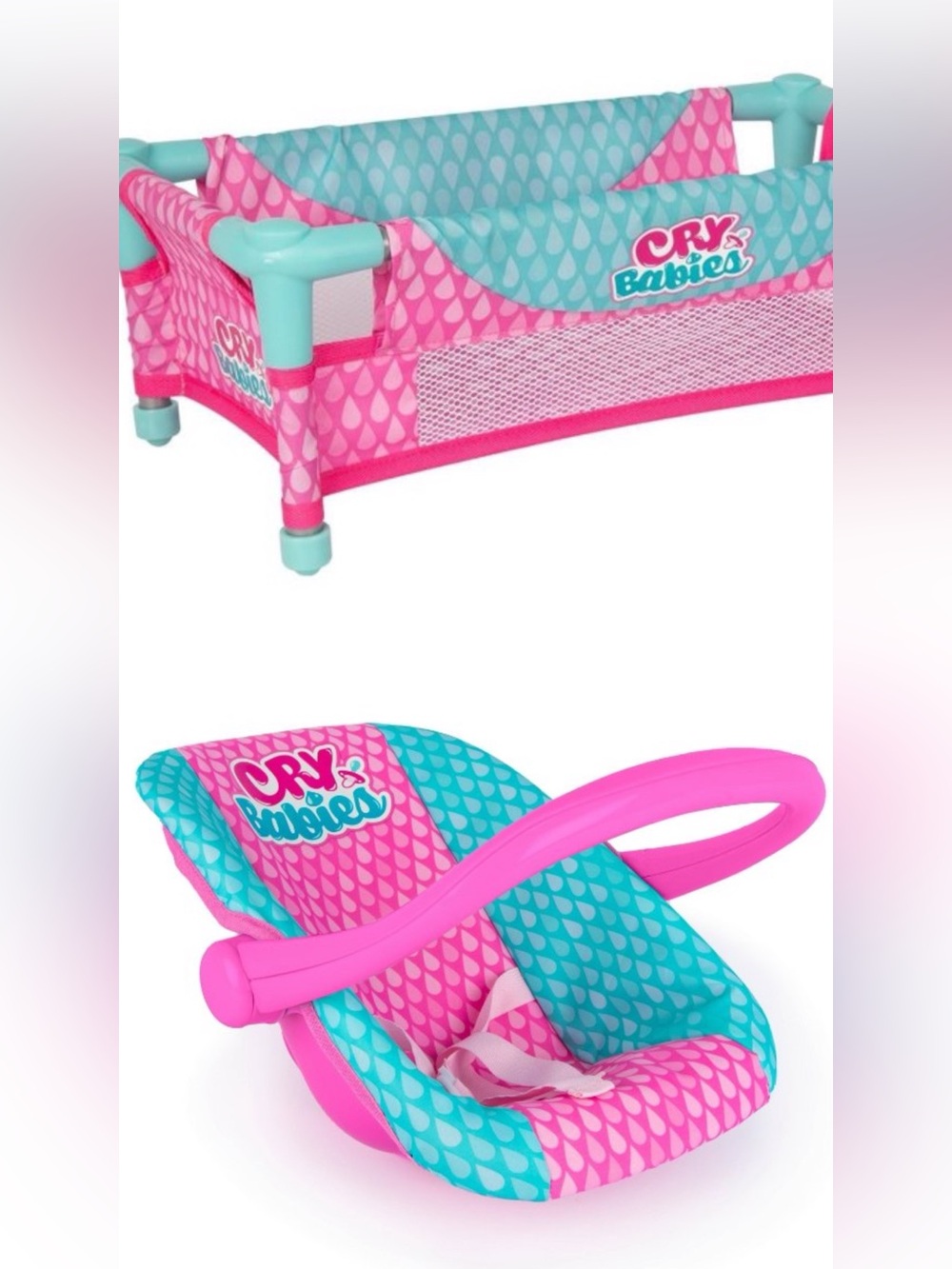 CRY BABIES Doll Carrier and Doll Crib